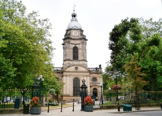 The Birmingham Cathedral in the heart of the city