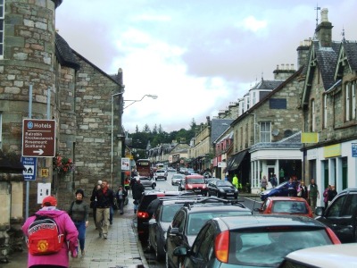 Pitlochry is a popular vacation destination and tour stop.