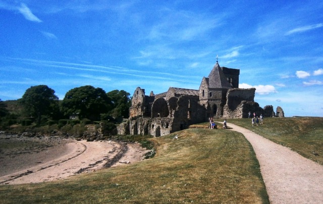 Inchcolm Abbey on a perfect Scottish summer day